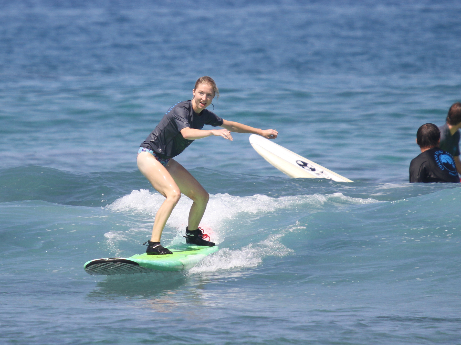 Student surfing