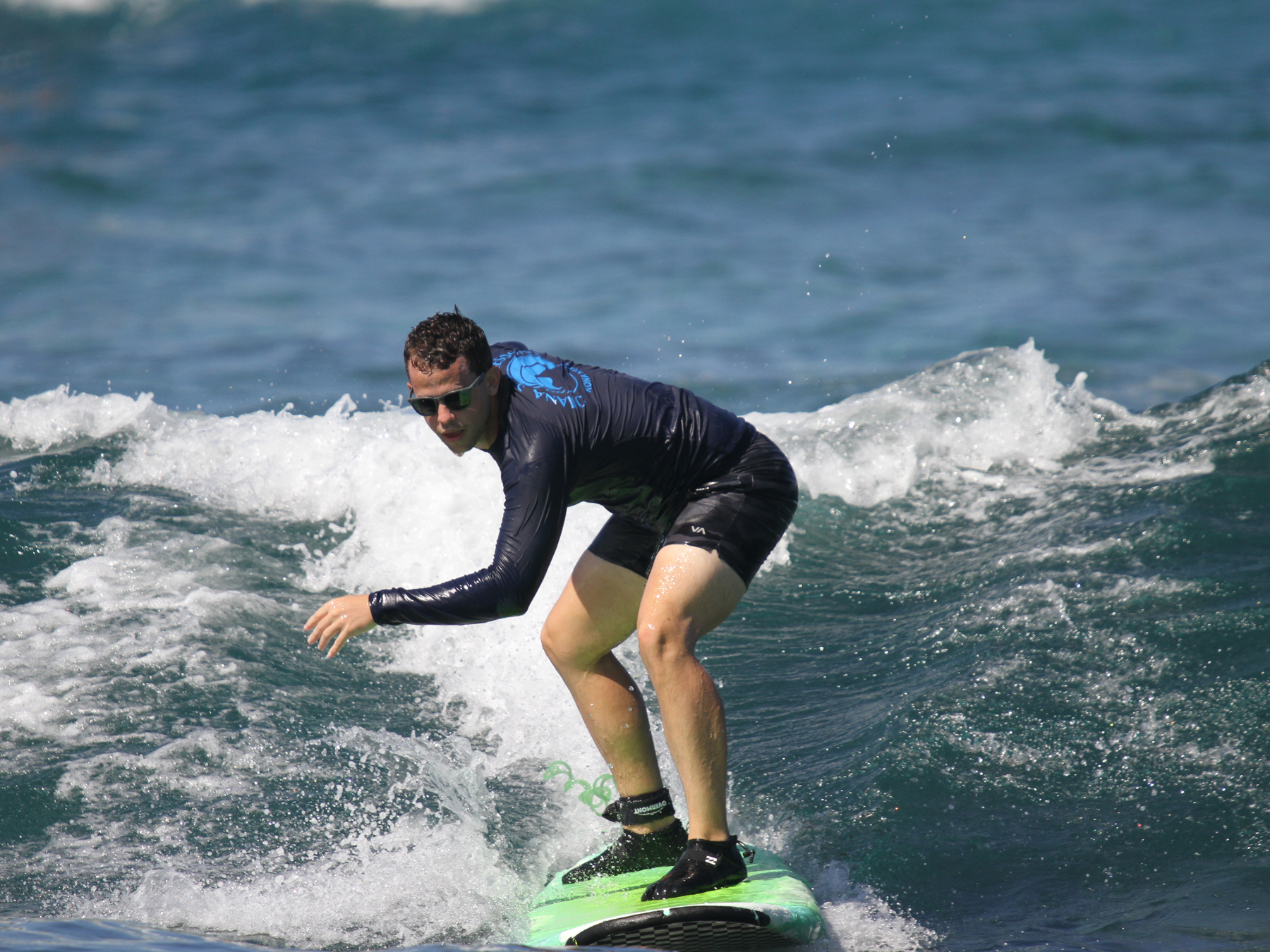 Student surfing