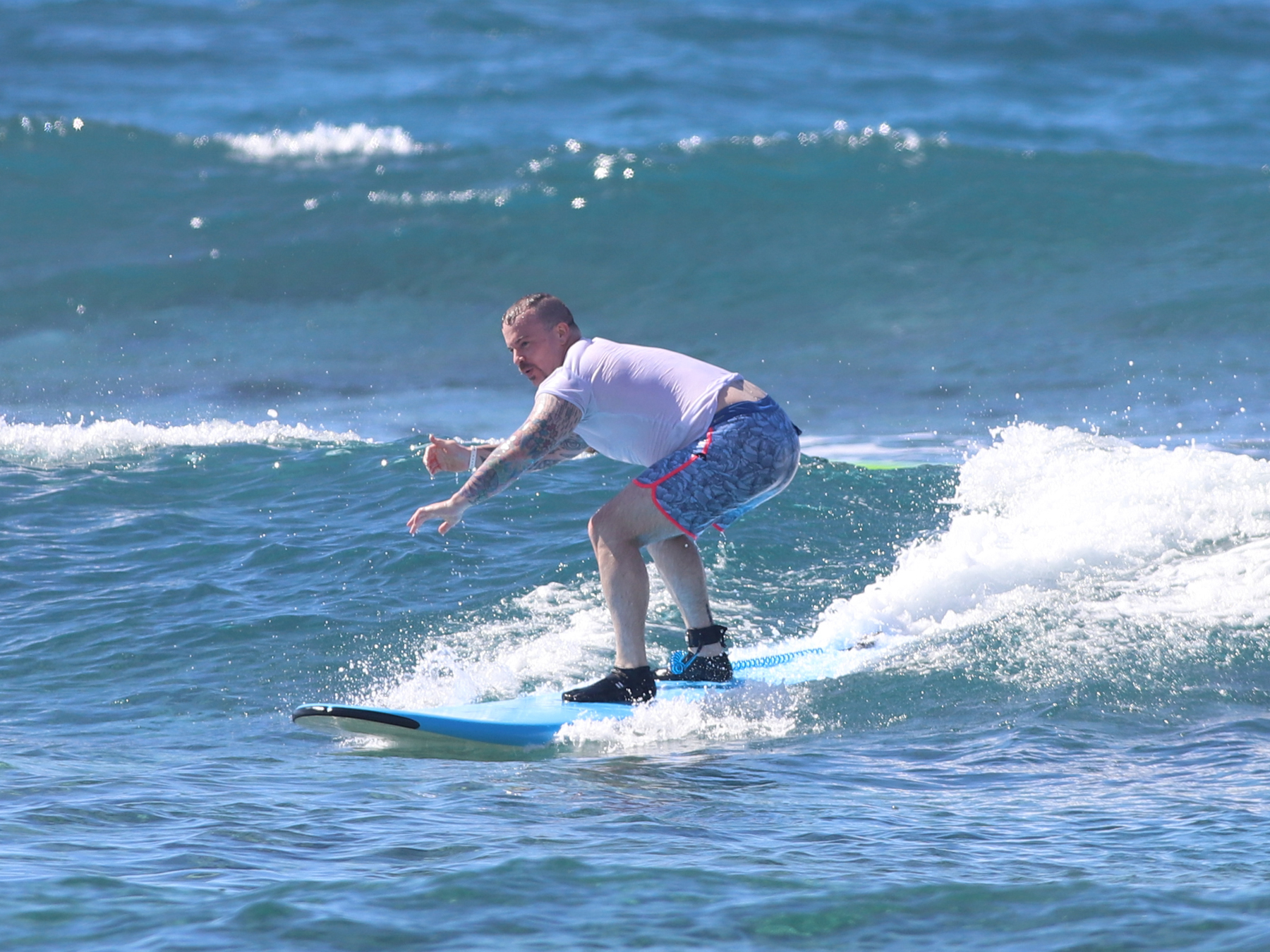 Student surfing