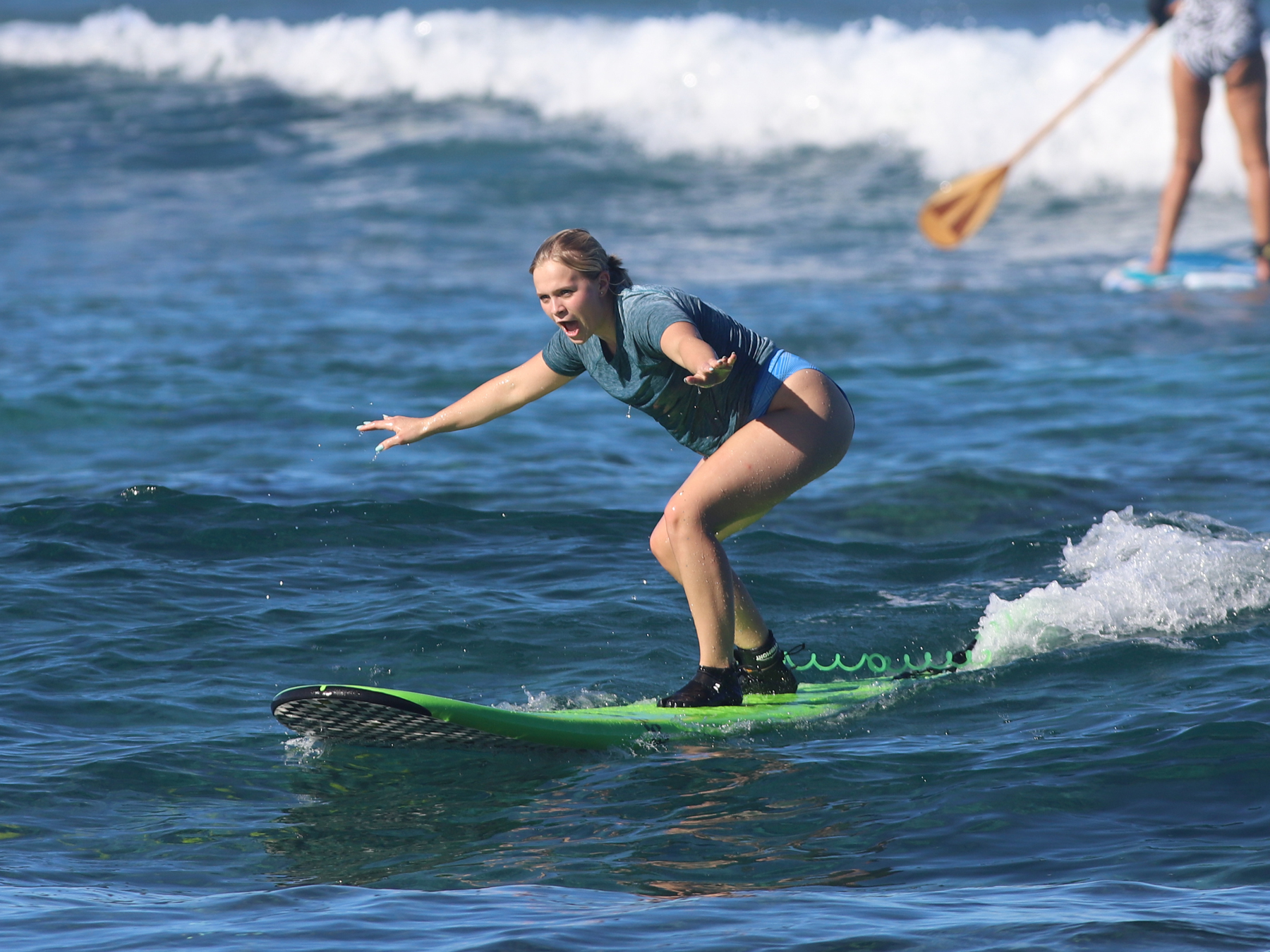 Student surfing