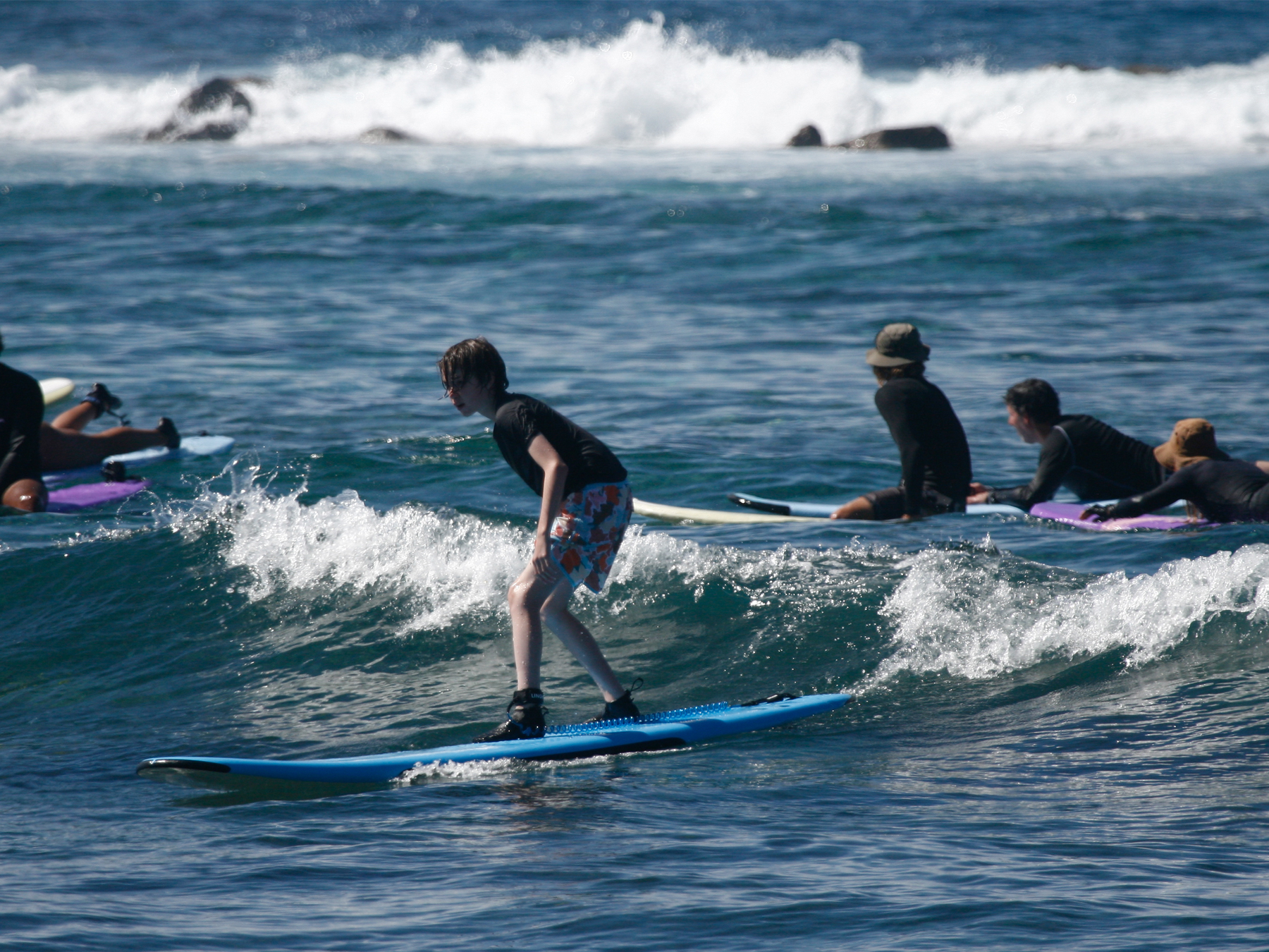 Student surfing